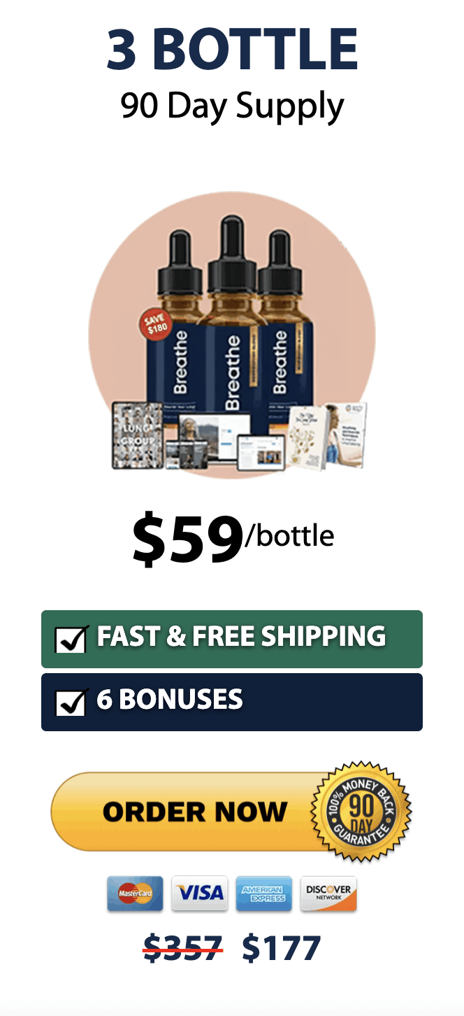 Breathe official 3 bottles