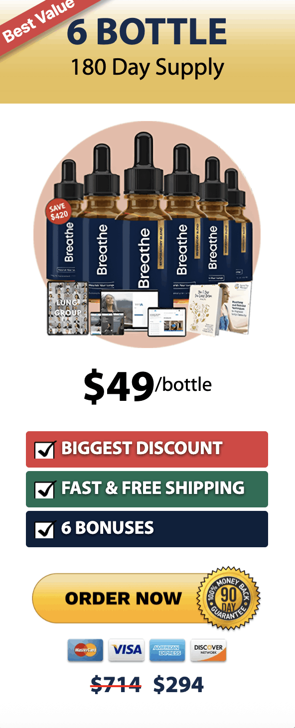 Breathe official 6 bottles